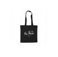 Black 100% cotton tote bag